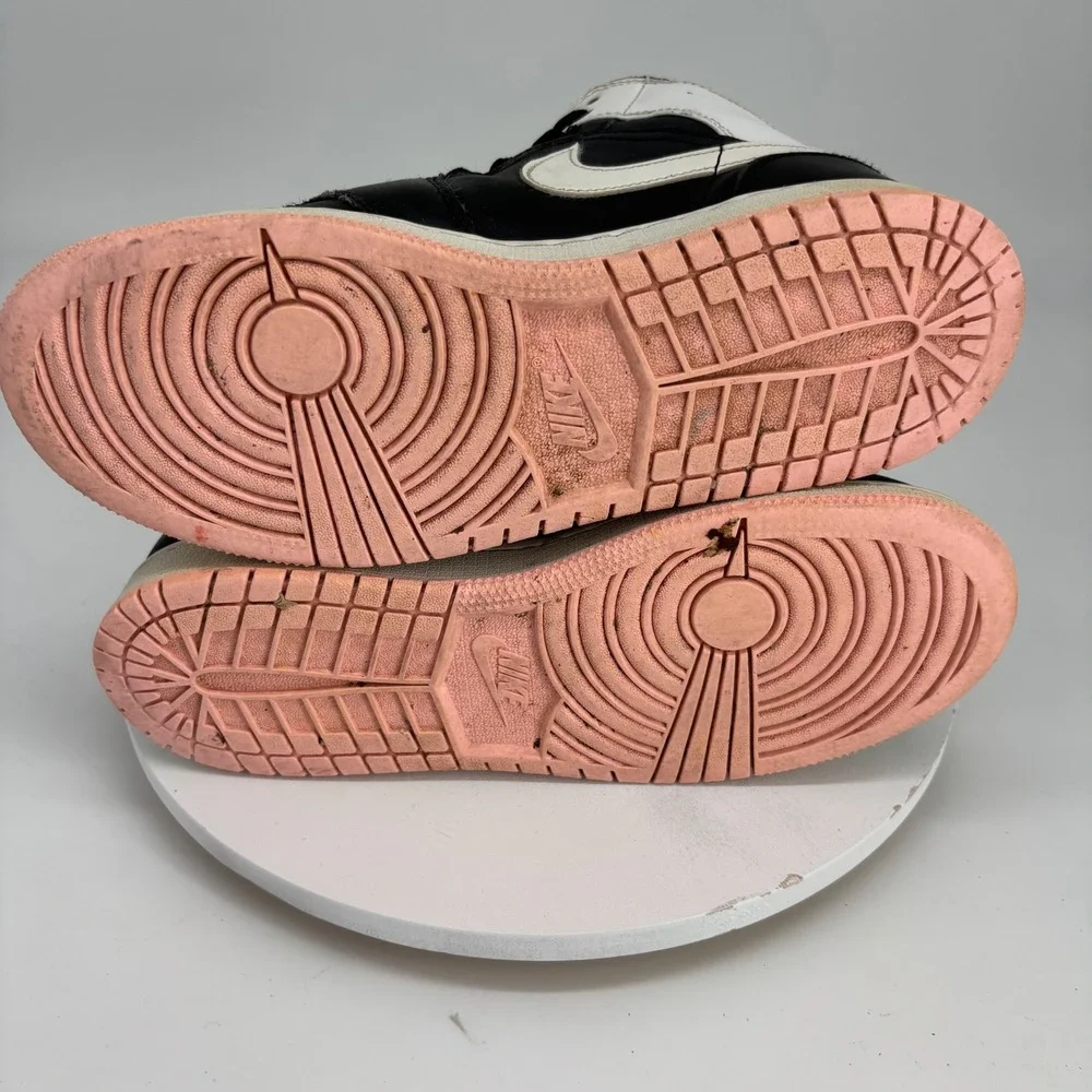 Jordan Air Jordan 1 Mid Kids 6Y Black Pink Quartz Sneakers Streetwear Classic